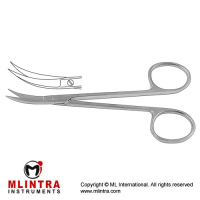 Iris Scissor Curved to Side , 11.5 cm - 4 1/2"